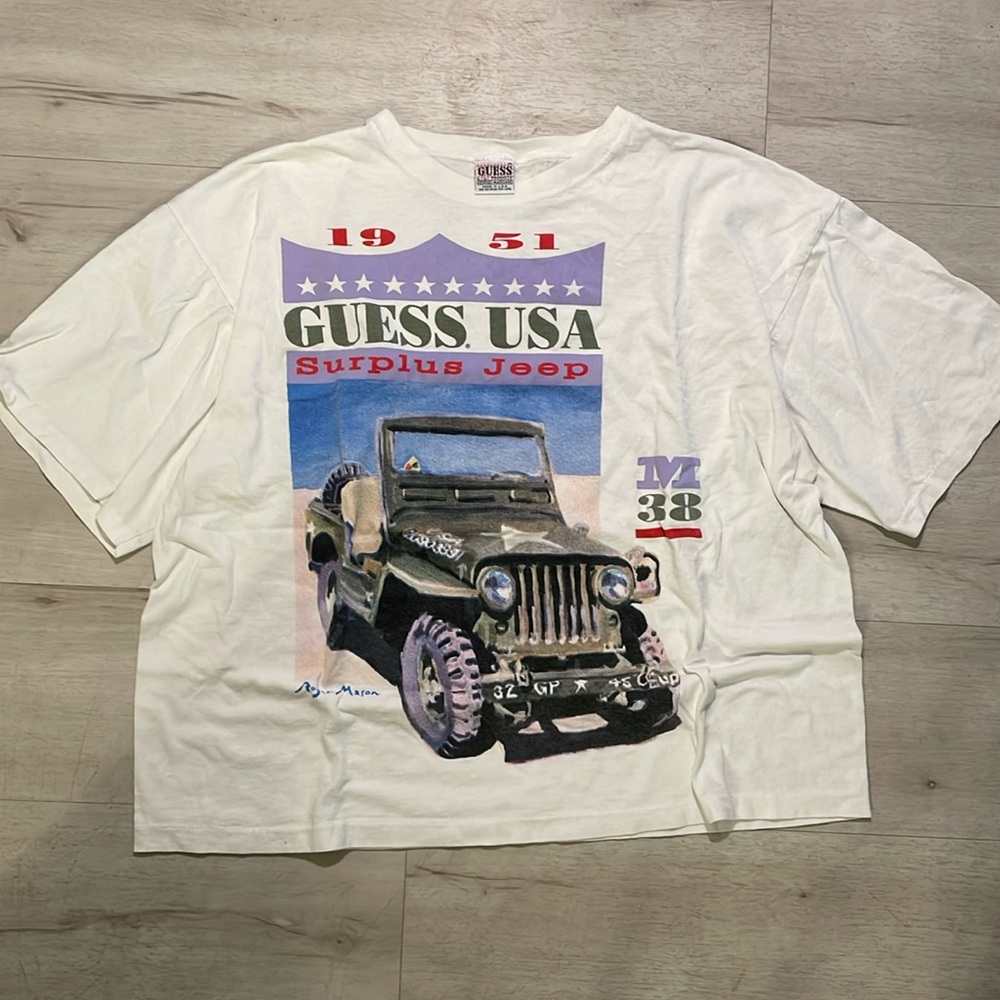 Vintage Cropped GUESS Tee